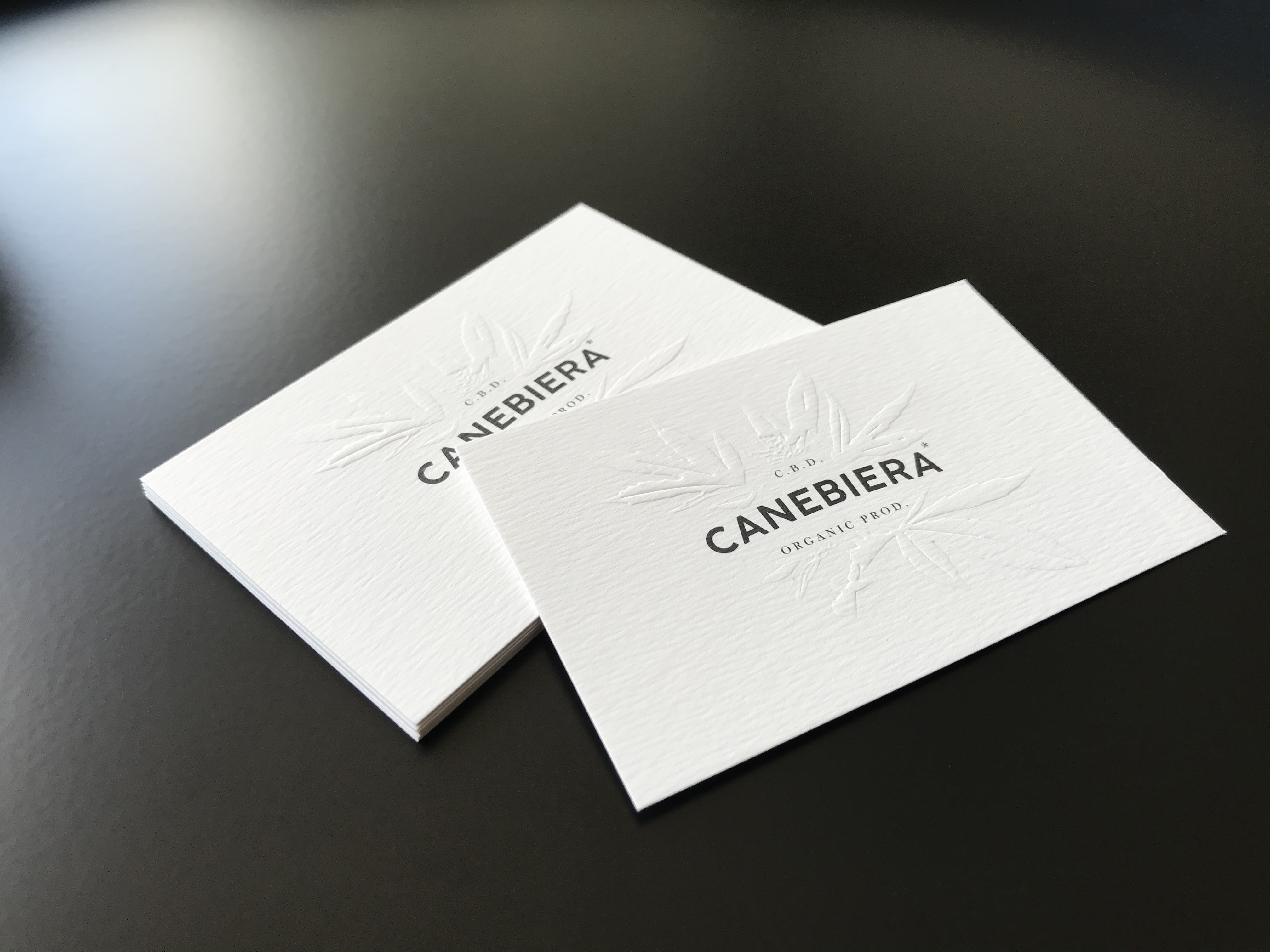Cartes de visites gaufrées – Canebiera - Numericolor